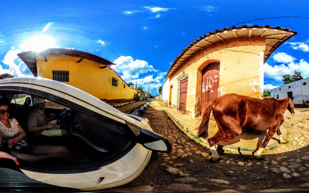 Driving around Trinidad, Cuba in 360 Degrees